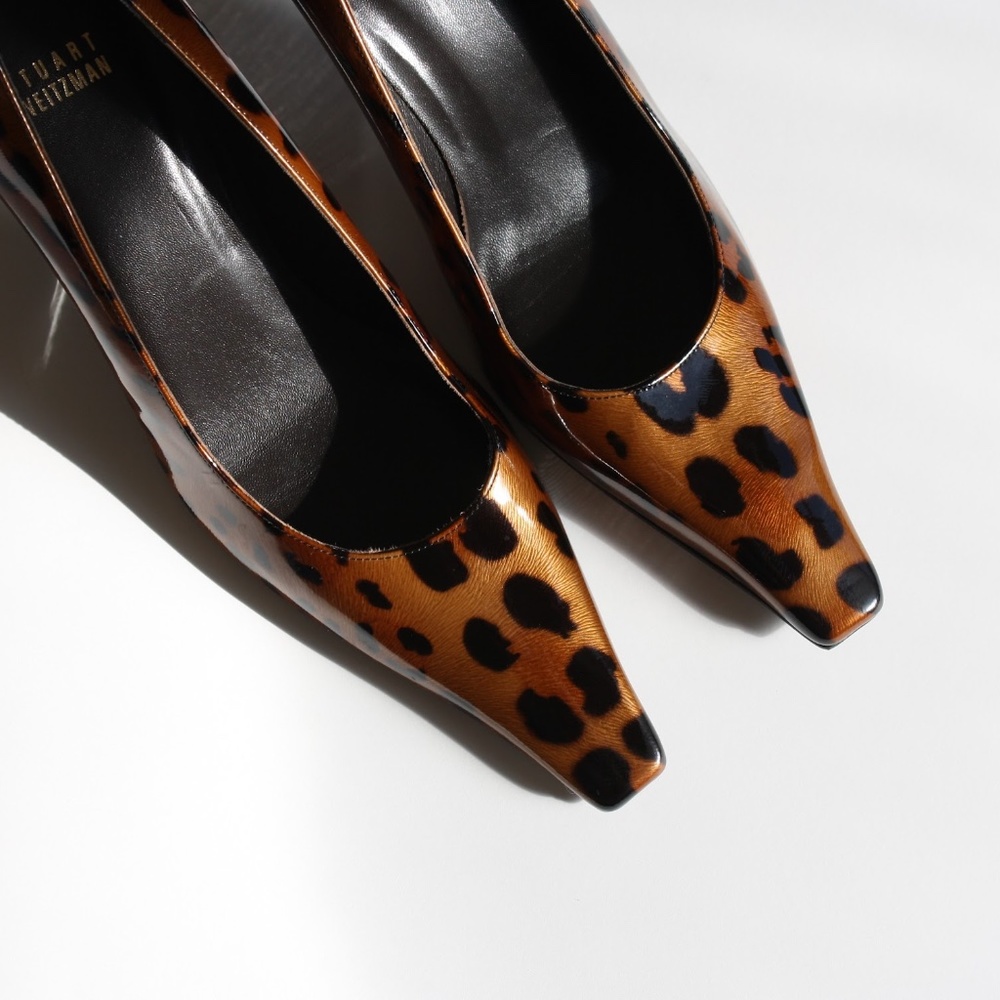 Stuart Weitzman Animal Print Heels Women's Sz 9.5